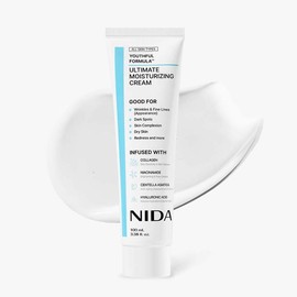 NIDA Youthful Formula Ultimate Moisturizing Cream (100mL) / Collagen, Niacinamide, Centella Asiatica, Hyaluronic Acid / Wrinkles, Dark Spots, Skincare Hydrating Daily Moisturizer Moisture Hydrate:_1-Pack