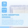 Jointown Super Absorption Dressing Bandages, 4"x4",10 PCS