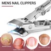 Slanted Toe Nail Clippers for Thick Nails, Large Toenail Clippers