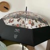 Diggly Vinyl Umbrella, Cat Pattern, Transparent Umbrella, Jumping Umbrella, Stylish,
