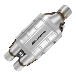 ABYSMAUTO 2" Inlet 2.5"Outlet Universal Catalytic Converter Compatible with Dodge Ram 2500 1996 1997 1998 1999 5.9L l6 5.9L V8 8.0L V10 Catalytic Convertor 608240 (EPA Compliant)