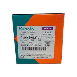 Kubota Engine of America Genuine OEM Fuel Filter 15221-43170