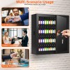 Nebakne 100 Keys Key Cabinet, Anti-Theft Key Lock Box with