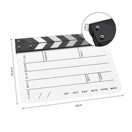 Acrylic Clapperboard Film Clapboard Movie Director's Slate Cut Action Scene Clapper Board Film Slate Dry Erase