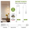 Pendant Light Ceiling Lighting Fitting, 4.5 M White plug in