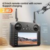 Brushless RC Drone with 4K Dual Camera, 4.5-inch HD Screen