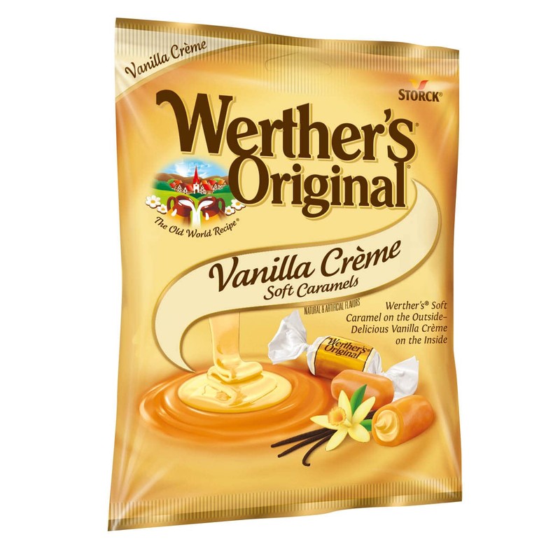 Werther's Original Soft Vanilla Crème Caramel Candy, 4.51 Oz Bags