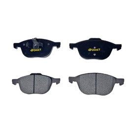 OMNI5 Front Semi Metallic Brake Pad Set Compatible with 2007-2011 Mazda 3 2.0L 2.3L 2.5L/2007-2010 Mazda 5 2.3L| D1230