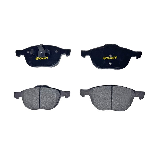 OMNI5 Front Semi Metallic Brake Pad Set Compatible with 2007-2011