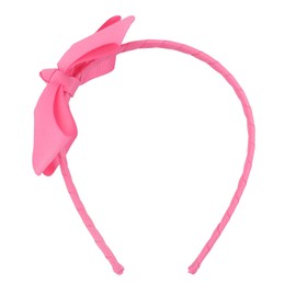 MEEDEE Hot Pink Bow Headband for Girls Grosgrain Ribbon Bow Headband for Toddlers Kids Party Decoration Cosplay Costume Headwear Makeup Handmade Hair Band
