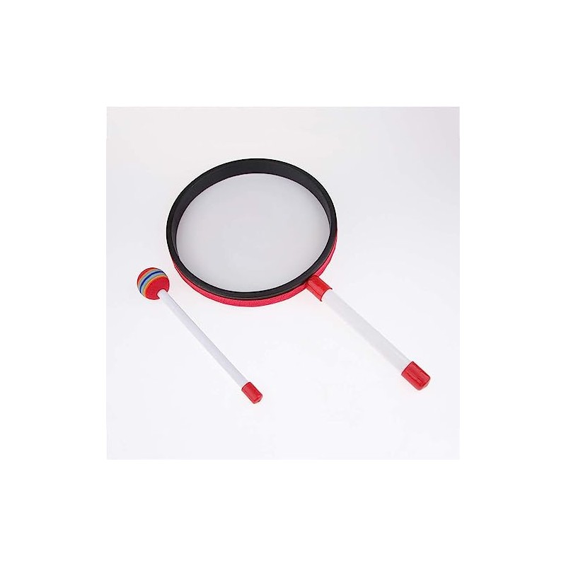 Lollipop Drum Kids Drum Hand Drum Musical Instrument Toy (8")