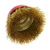 65mm Wire Cup Brush Wheel For Angle Grinder Crimped Brass