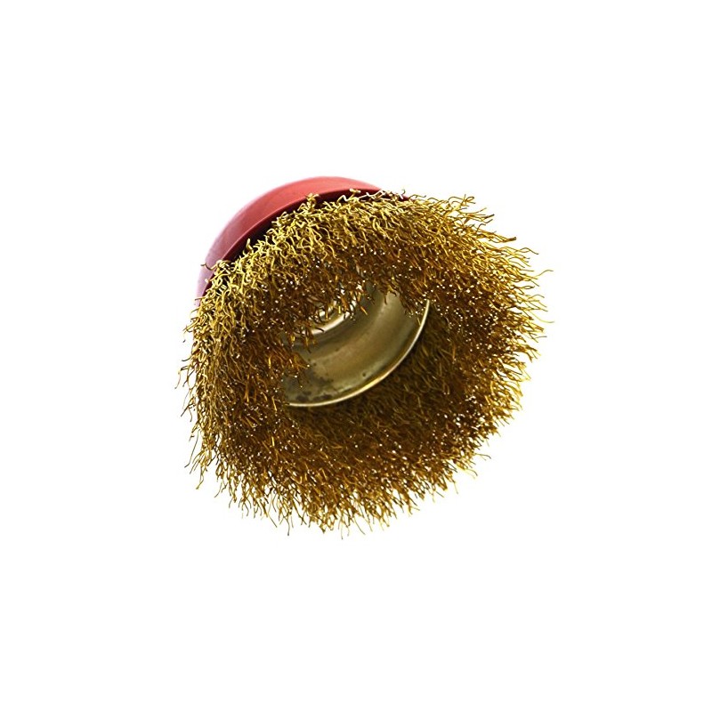 65mm Wire Cup Brush Wheel For Angle Grinder Crimped Brass