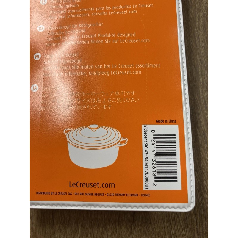Le Creuset MEDIUM Iridescent LE CREUSET Replacement Knob Stainless Steel