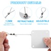 PATIKIL Punch-Free 800g Automatic Sliding Screen Door Closer, Multifunctional Storm