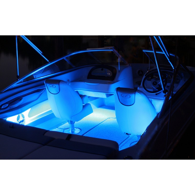 4x Blue LED Boat Light Waterproof 12v Deck Storage Kayak