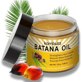 Kambuta Batana Oil for Men & Women Strengthens Hair Follicles & Natural Shine