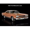 1969 Plymouth GTX in Copper Metal Sign: 12x16" & Ships Free