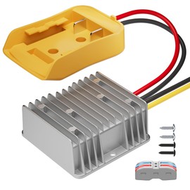 RVBOATPAT Step Down Converter Compatible with De.Walt 20V to 12V Adapter Power Wheel Battery Adapter DC 12V 20A 240W Inverter Automatic Buck Converter DC Voltage Regulator