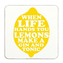 60 Second Makeover Limited When Life Gives You Lemons Make A Gin & Tonic Cork Coaster