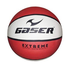 Gaser Balón de Basquetbol Entrenamiento Modelo Extreme No. 7 (Blanco con Rojo)