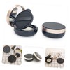 Baluue Makeup Container Puff Black Empty Cream Case Diy Foundation