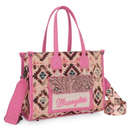 Wrangler Aztec Tote Bag for Women Western Purses and Handbags Boho Shoulder Bag WG130-8120SPK