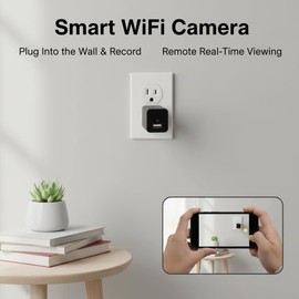 Unohoe Wall Outlet Security Camera 4K Plug-in WiFi Camera for Pet Monitor