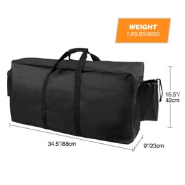 REDCAMP Camp Stove Burner Carry Bag for 2 Burner Stove, Large Stove Carry Case for Double Burner Stove Gas Grill Accessories