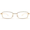 SPEED ADDICT METAL SQUARE SUNGLASS for Japan, GOLD x CLEAR