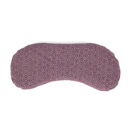 Bodhi Soft Cotton Eye Pillow | Organic Linseed & Organic Lavender Filling | Vegan | Eye Mask for Yoga, Relaxation & Meditation | Bloom, Aubergine