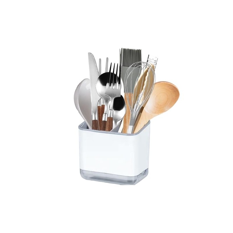 Cutlery Holder Cutlery Organiser Kitchen Utensil Holder (Grey) | 3