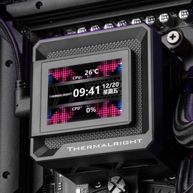 Thermalright FW360 SE ARGB Black CPU AIO,PC 360 Specification Water Cooler System,IPS LCD Screen with 320x240 Resolution,for AM5,Intel LGA1700/1851,CPU Cooler Comes with 2-inch LCD Display