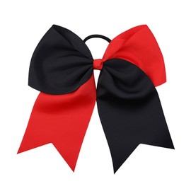 Cheer Hair Bows Large Cheerleading Hair Bows Hair Ties with Ponytail Holder for Teen Girls Softball Cheerleader.(FS13) (Multicoloured Style)