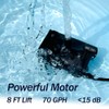 Automatic Small Sump Pump with Water Sensor, 8 FT Lift