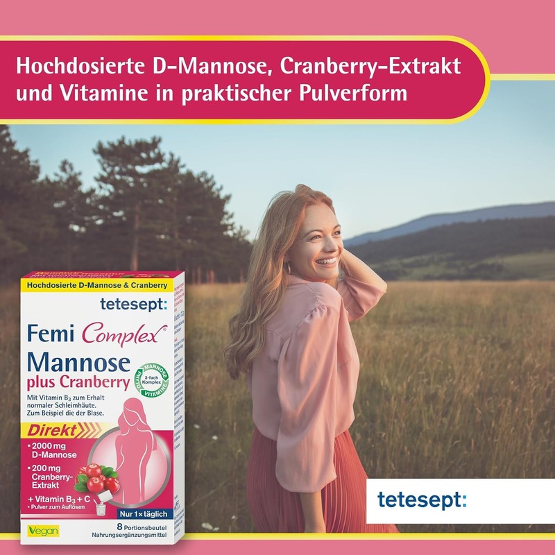 tetesept Femi Complex Mannose Plus Cranberry - To Maintain Normal