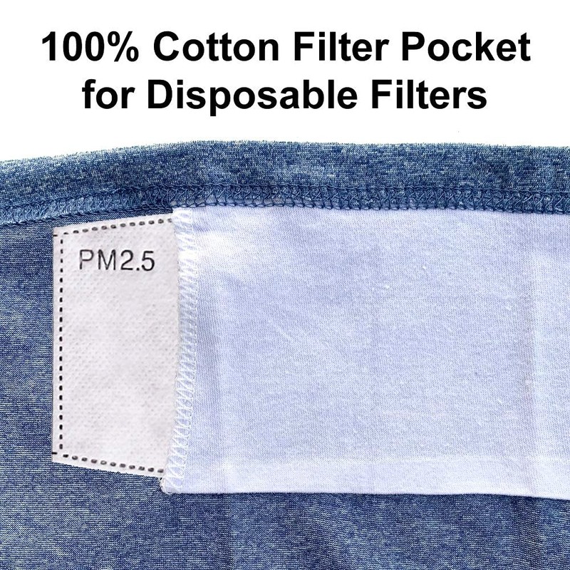 Cleanbreath Reusable Neck Gaiter with Filter Insert, Fashionable Cooling Face