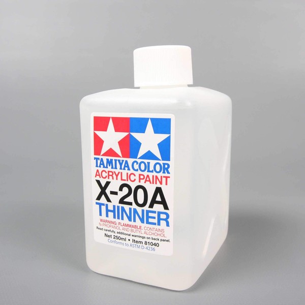 TAMIYA America, Inc Super Large Bottle Acrylic Paint, X-20A Thinner, TAM81040