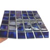 Tenedos Square Marble Blue Porcelain Mosaic Floor Wall Tile Shiny