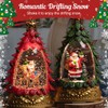 Christmas Snow Globe Lantern, Lighted Water Glittering Lantern, Christmas Festival