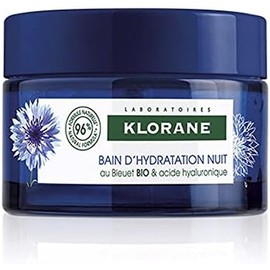 Klorane Klorane - Mascarilla de dormir con aciano y ácido hialurónico a base de plantas, revitalizante, hidratante y mullido. Todos los tipos de piel, parabenos y silicona, 16 onzas