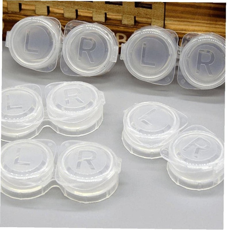 Dinntty Simple Contact Lens Case Box Eyewear Accessories Cute Travel