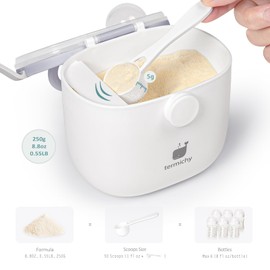 Termichy Baby Formula Dispenser, Portable Formula Dispenser Container with Scoop and Carry Handle for Travel Outdoor Activities for Baby Infant, 500ml