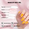 Glossy Press On Nails Medium Length, WOOYAS Almond Fake Nails