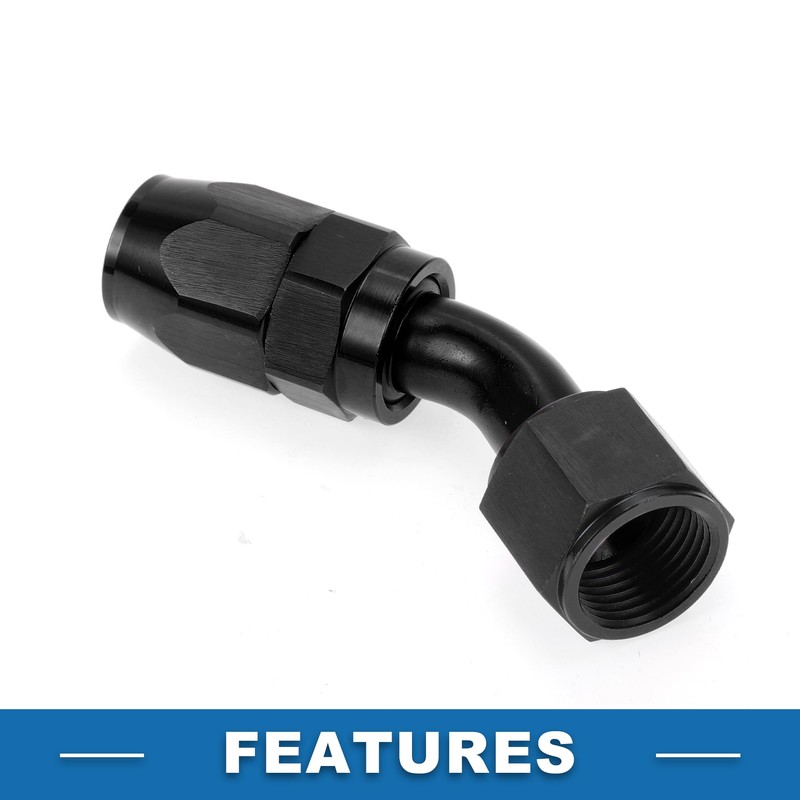 A ABSOPRO Male Flare Reducer Hose Fitting Adapter TF-1001-AN10 45°