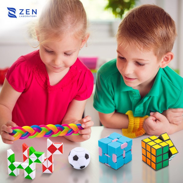 Zen Laboratory 50 Pcs Fidget Toys Pack - Stocking Stuffers