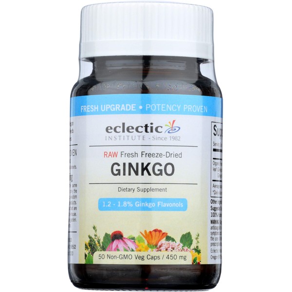 Eclectic Ginkgo 450 Mg Fduv with Glass, Blue, 50 Count