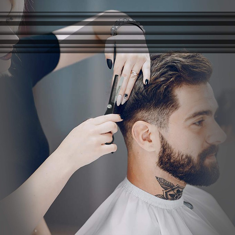 Focus World Uk 6.5" Black Thinning Scissors