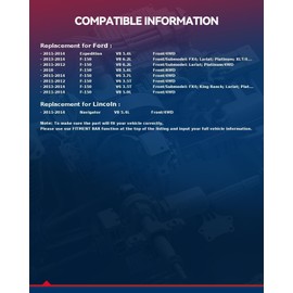KAX Front Wheel Bearing and Hub Assembly 515142 x2 Fit for Ford F-150 2010-2014, Ford Expedition 2011-2014, Lincoln Navigator 2011-2014,6 Lugs W/ABS