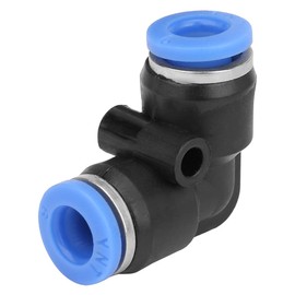 Pack of 10 PV 4/6/8/10/12 Plastic, Equal Angle, Quick Coupling, Pneumatic Air Hose, Push to Connect Fittings, Pneumatic Fitting Kit (PV-6 (6 mm))